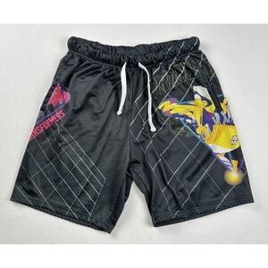 Transformers x Tango Mesh Shorts Mens Medium Black Grid Bumblebee Optimus Prime